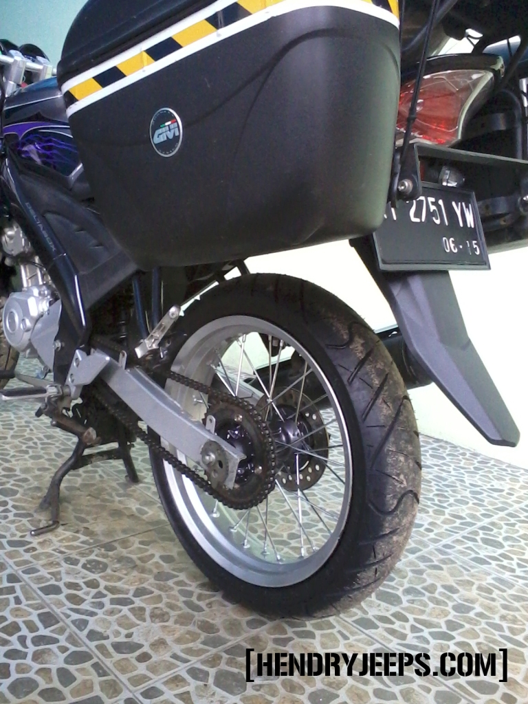 Pasang Tromol Kawasaki KLX 150 di Yamaha Vixion (Bag. 2 